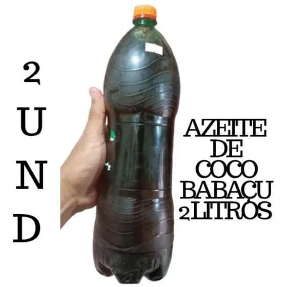 Kit Azeite de Coco Babaçu – 2 Garrafas de 2 Litros