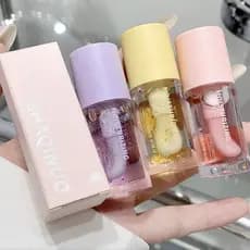 Água Luz Brilho Labial Hidratante Transparente Geléia Espelho Frutas Cristal Óleo Claro Plumping Coreano Cuidados Com Os