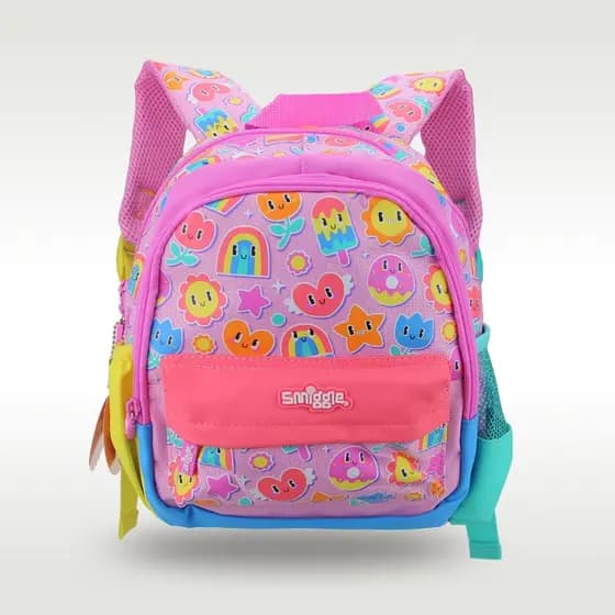 Mochila Escolar Infantil Meninas Desenho Animado Arco-Íris kawaii 11 Polegadas 1-3 Anos Bolsas Infantis
