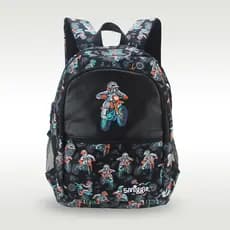 Mochila Escolar Infantil Para Meninos , Preta Modelagem De Motocicleta De 8 A 12 Anos , Bolsas Infantis De 16 Polegadas