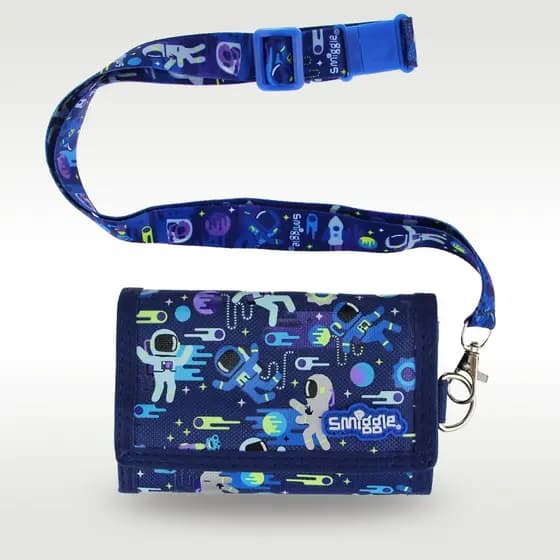 Carteira Infantil Menino Astronauta Crossbody Sacos De Embreagem Três Camadas Saco De Cartão Bolsa De Moedas