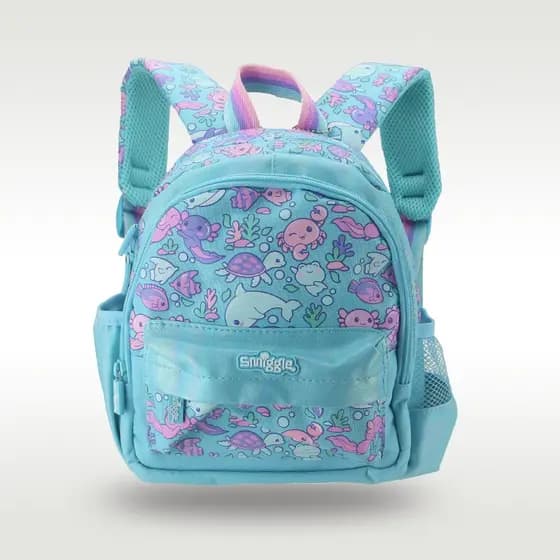 Mochila Escolar Infantil Meninas Lago Azul Axolotl Modelagem boby Saco 1-3 Anos De Idade 11 Polegadas Sacos Infantis