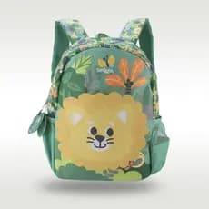 Mochila Escolar Infantil Meninos Grama Leão Verde Modelagem Saco 3-7 Anos De Idade 14 Polegada Crianças Sacos