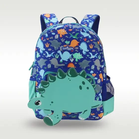 Mochila Escolar Infantil Menino Dinossauro Azul Bebê 3-7 Anos De Idade 14 Polegadas Bolsas Infantis
