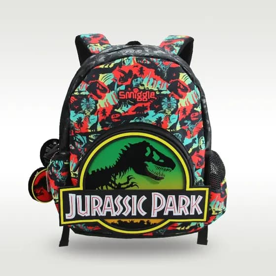 Mochila Escolar Infantil Meninos Dinossauro Paraíso Super Legal Bolsas Infantis 14 Polegadas Com Capa De Chuva