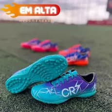 Chuteira  Socyete Infantil e Adulto - Alta Performance em Campo e na Quadra