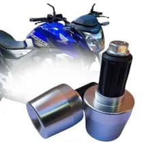 Par De Peso Pezinho De Guidão De Moto Pcx 150 Escovado + Bucha