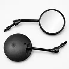 Par Retrovisor 8mm Universal Moto Bike Elétrica Scooter Lente Premium