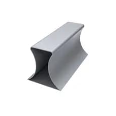 Regua de pedreiro parabolica reforçada aluminio triangular (varias medidas)