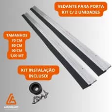 Kit Vedante para porta c/ 2 unidades - todos os tamanhos! 70cm/80cm/90cm/1mt
