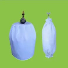 Kit Capa de Botijão + Puxa Sacolas Cor preta em tecido