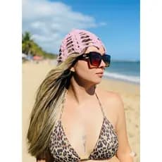 Headpiece touca artesanal moda verão Feito à Mão crochê moda praia