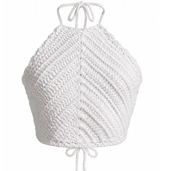 TOP CROPPED  OCEANA EM CROCHÊ ARTESANAL TODO FEITO A MÃO ÚLTIMAS UNIDADES MODA BLOGUEIRA LUXO QUALIDADE PREMIUM