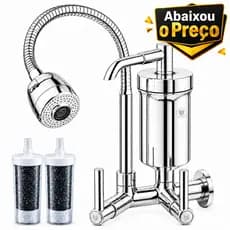 Torneira Cozinha com Filtro Gourmet Flexível 2 Jatos