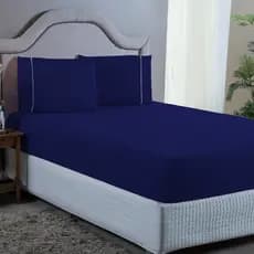 Lençol Solteiro Casal Queen e Super King 3 Peças 400 Fios com Elástico Fronhas Ponto Palito