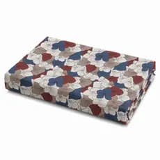 Lençol Sem Elástico Estampado 400 Fios Super Macio Aveludado com Bainha Forro Roupa Cama Box Avulso