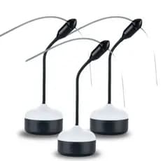 Kit 3 Ventilador Repelente Flexível Anti Mosca Espanta Insetos Portátil Com Luz Silencioso Para Casa