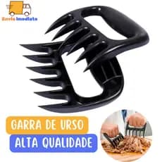 Kit com 2 Garra de Urso Plástico Resistente Desfiador de Carnes Frango Salada para Churrasco Casa