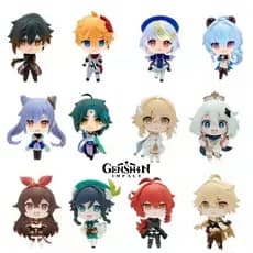 Bonecos Figures Genshin Impact Jogo Anime Personagens Colecionáveis 10cm