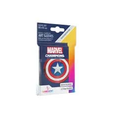 Gamegenic Marvel Champions Sleeves Capitão América Protetor de Cartas 51 Pcs