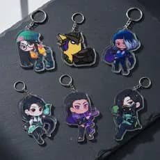 Chaveiro Valorant Personagens Acrílico Games Pingente 6cm