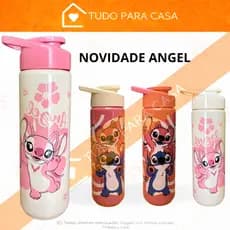 Squeeze Garrafas Sortidas STITCH ANGEL HOMEM ARANHA 700 Ml AGUA SUCO ESCOLAR VOLTA AS AULAS