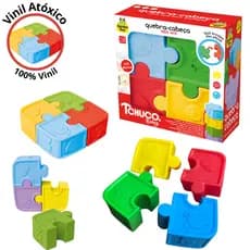 Brinquedo Quebra Cabeça Moededor Infantil Bebe Jogo de Encaixe 100% Vinil Desenvolvimento Cognitivo