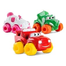 Mordedor Carrinho Infantil Vinil Macio Flexivel Atóxico BPA FREE Para Bebê 18+ Soft Kart Samba Toys