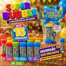 15 Bolha De Sabão Para kit Festa Lembracinha De Aniversario Infantil Prenda Bolinhas de Sabao