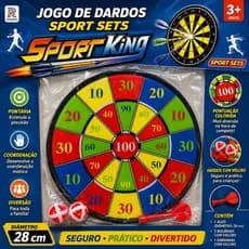 Brinquedo Jogo De Dardos  28CM Infantil Brincadeira ao ar Livre Ferias Diversão Interação sem Telas Brinde Festa Junina