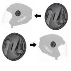 1 Par Reparo Fixador Botão Lateral Viseira Capacete New Liberty 3 New Atomic Open