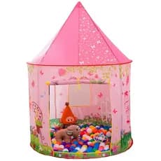 Barraca Tenda Toca Cabana Barraquinha Infantil criança Menina Castelo Princesa Rosa Dobrável Inmetro