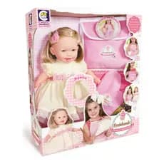 Bebe Reborn Cozinhando com A Mamãe Cotiplás Rosa