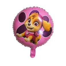 Kit 10 Balão Patrulha Canina Skye Redondo 45cm Envio Imediato