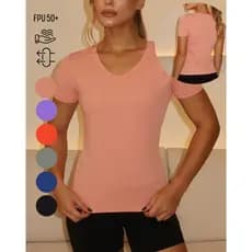 Camiseta Blusa Feminina Corrida Academia Dry Fit Feminina POLIAMIDA