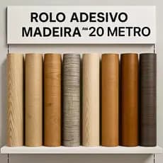 Papel de Parede Madeiras 5 METROS X 45CM 3D Auto Adesivo