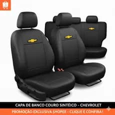 Capa Banco Carro Chevrolet Spin Onix Cruze Montana Astra Agile Vectra Tracker