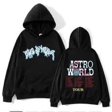 Moletom Canguru Unissex Algodão Travis Scott Astroworld Rapper