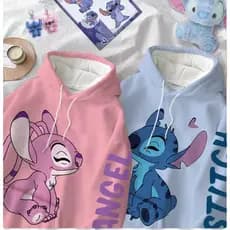 Moletom  De Desenho Animado "Stitch" e "Angel" 3 cores disponiveis Com Qualidade e estilo  Streetwear Envio Imediato