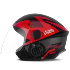 Capacete Moto Aberto Etceter Open Brilhante Viseira Cristal Feminino Masculino Oferta Tam. 56 58 60