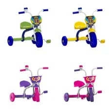 Triciclo Infantil Ultra Bikes Top Boy Jr Roda em PP Menino Menina Criança Kids Assento Reajustável