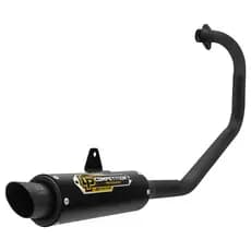 Escapamento Pro Tork Competition Curva Preta Moto Honda Titan 160 2015 a 2018 Ronco Esportivo