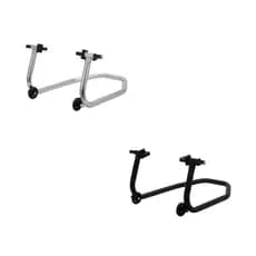 Cavalete Traseiro Super Adventure Com Suporte Para Balança Universal Diversas Motos Cromado Preto