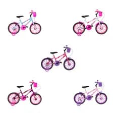 Bicicleta Aro 16 Ultra Bike Kids Feminina Menina Criança Infantil Pré Montada Rodinha de Treinamento