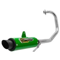 Escapamento Pro Tork Competition Moto Yamaha Ybr 125 2001 a 2009 Curva Cromada Ronco Esportivo