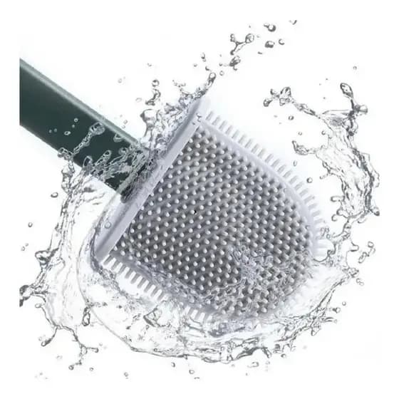 Escova Sanitária De Limpar Vaso Com Suporte Silicone