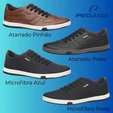 Sapatenis Pegada Masculino Calce Fácil Elastico Ortopédico Confortável