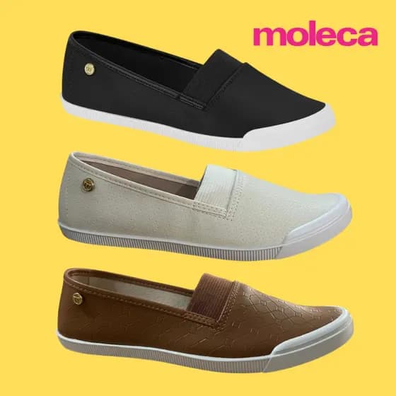 Tênis Feminino Moleca Slip On Calce Fácil Ortopético Ref.: 5109.791