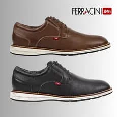 Sapato Masculino Ferracini Original 24 Horas Couro Legítimo Confortável Anatômico 6152.675
