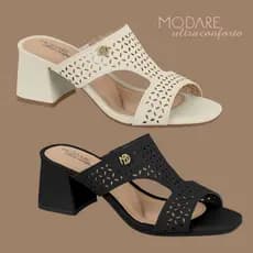 Tamanco Modare Feminino Salto Bloco Corte a Lazer Leve Macio 7172.126